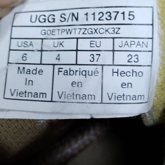 UGG Women's Sand/White LA Alto Cloud Lace Platform Fashion Sneaker Size 6 - Picture 9 of 13